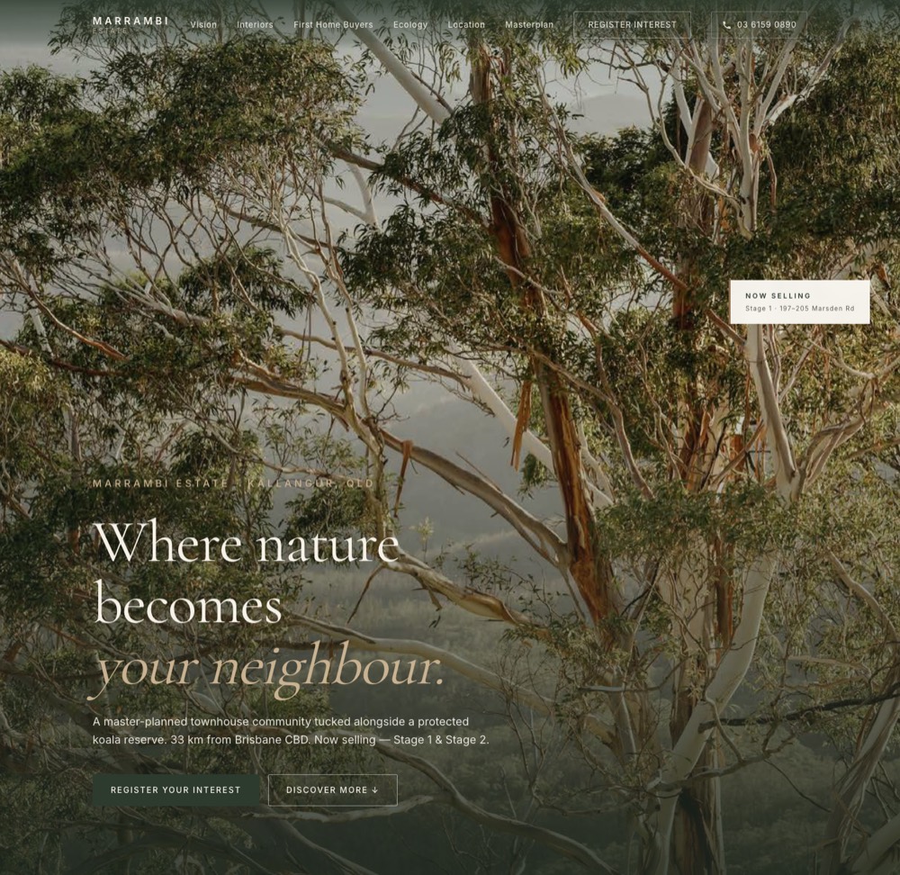 Marrambi Estate website, master-planned community Kallangur QLD